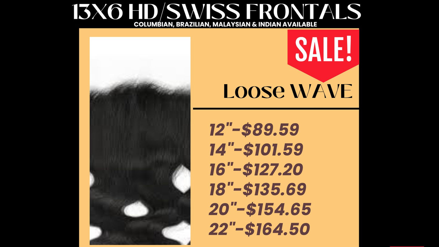 13x6 HD/Swiss Loose Wave